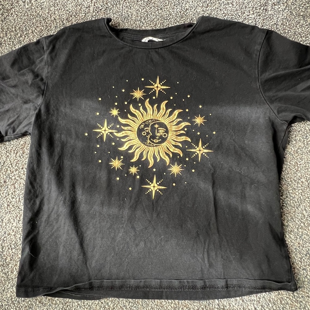 Gold Celestial Sun & Moon shirt
